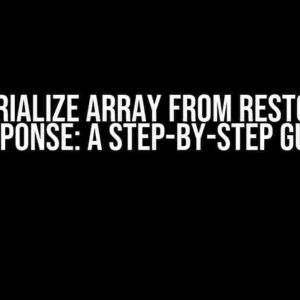 De-serialize Array from RestClient Response: A Step-by-Step Guide