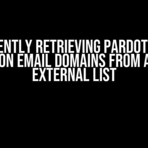 Efficiently Retrieving Pardot Users Based on Email Domains from a Large External List