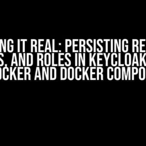 Keeping it Real: Persisting Realms, Users, and Roles in Keycloak with Docker and Docker Compose