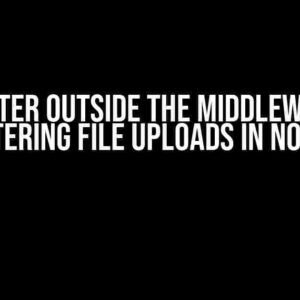 Multer Outside the Middleware: Mastering File Uploads in Node.js