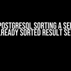 Why is PostgreSQL sorting a seemingly already sorted result set?